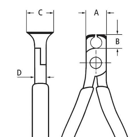 Szczypce tnące czołowe 69 01 130
