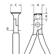 Szczypce tnące czołowe 69 01 130